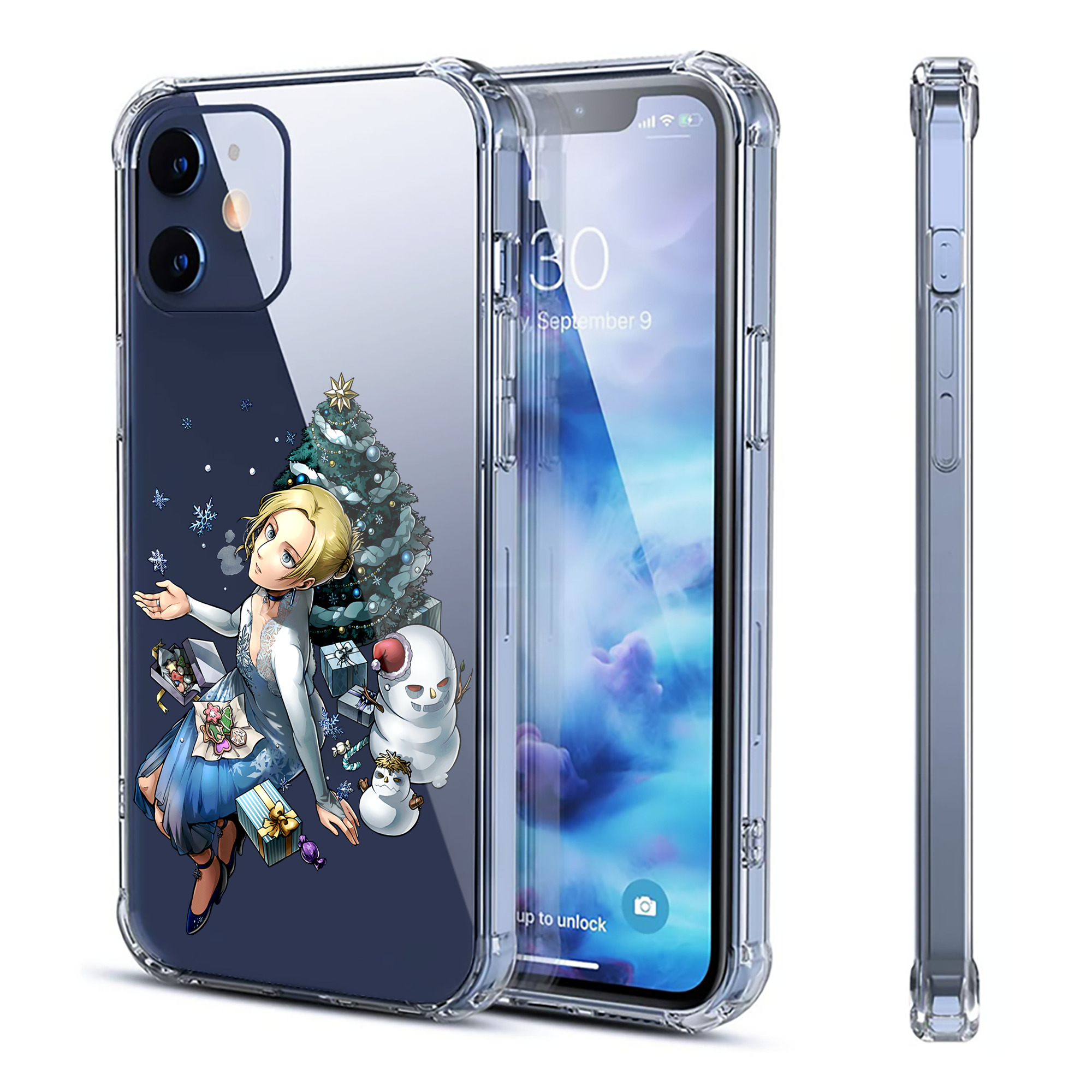 （画像用） 進撃の巨人 アニ・レオンハート Attack on Titan Annie Leonhart 【iPhone 12シリーズ対応】透明スマホケース（クリアソフトケース）